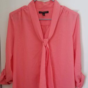 XS Salmon Banana Republic button up blouse